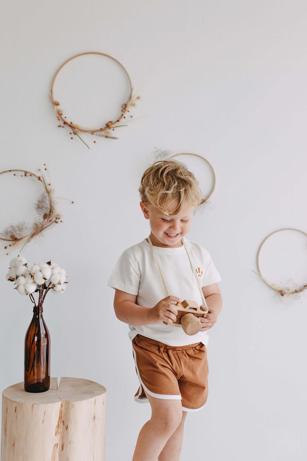 Babybek-Retro Day Şort Tişört Takım-Alt - Üst Takım-3-Milagron.com