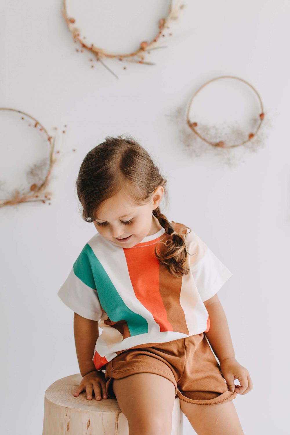 Babybek-Retro Sun Şort Tişört Takım-Alt - Üst Takım-3-Milagron.com