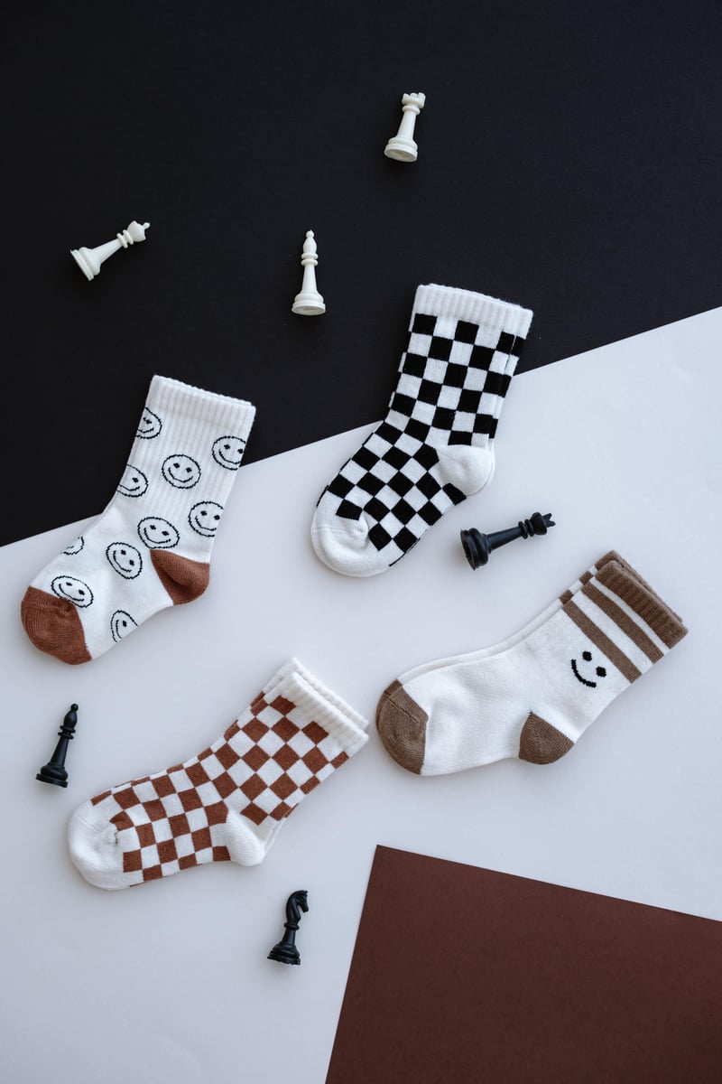 Babybek-Smiley Chess Premium 4'lü Çorap Seti-Çorap-2-Milagron.com