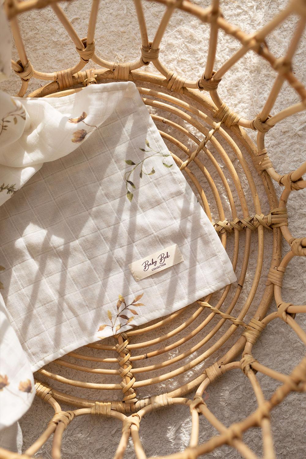 Babybek-Spring Organik Müslin Örtü 120x120-Pike-4-Milagron.com