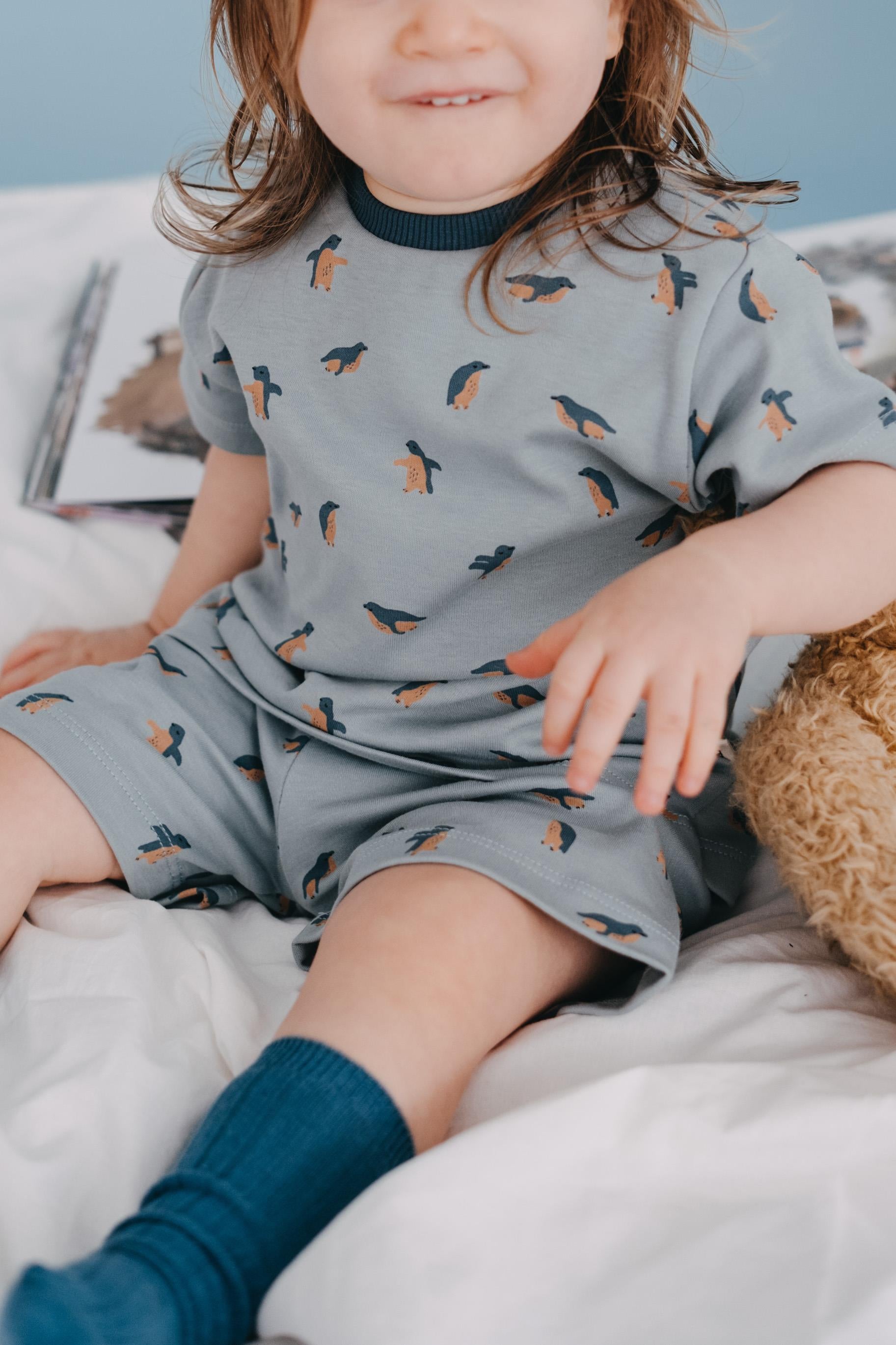 Babybek-Unisex Kısa Kollu Pijama Takımı-Pijama Takımı-4-Milagron.com