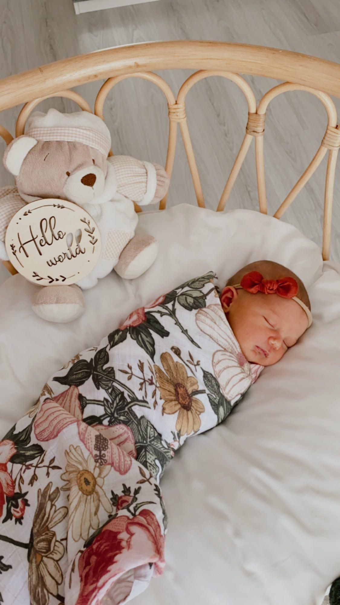 Babybek-Vintage Rose Müslin Örtü-Pike-6-Milagron.com