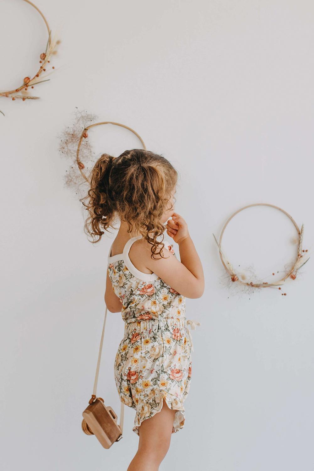 Babybek-Vintage Rose Şortlu Takım-Alt - Üst Takım-4-Milagron.com