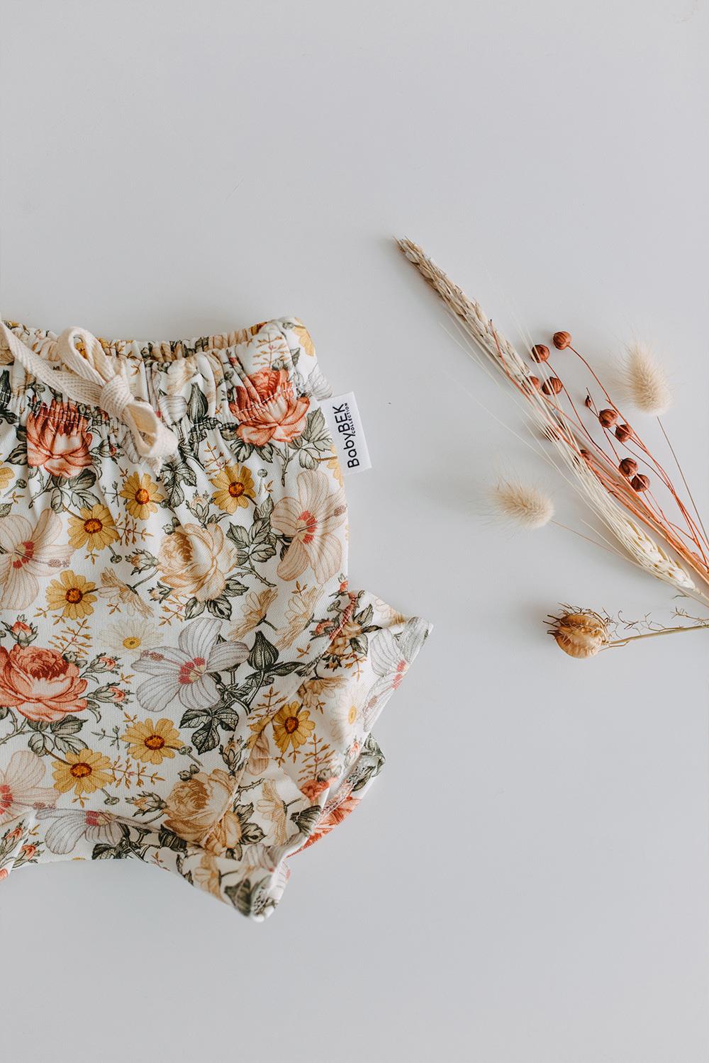 Babybek-Vintage Rose Şortlu Takım-Alt - Üst Takım-6-Milagron.com