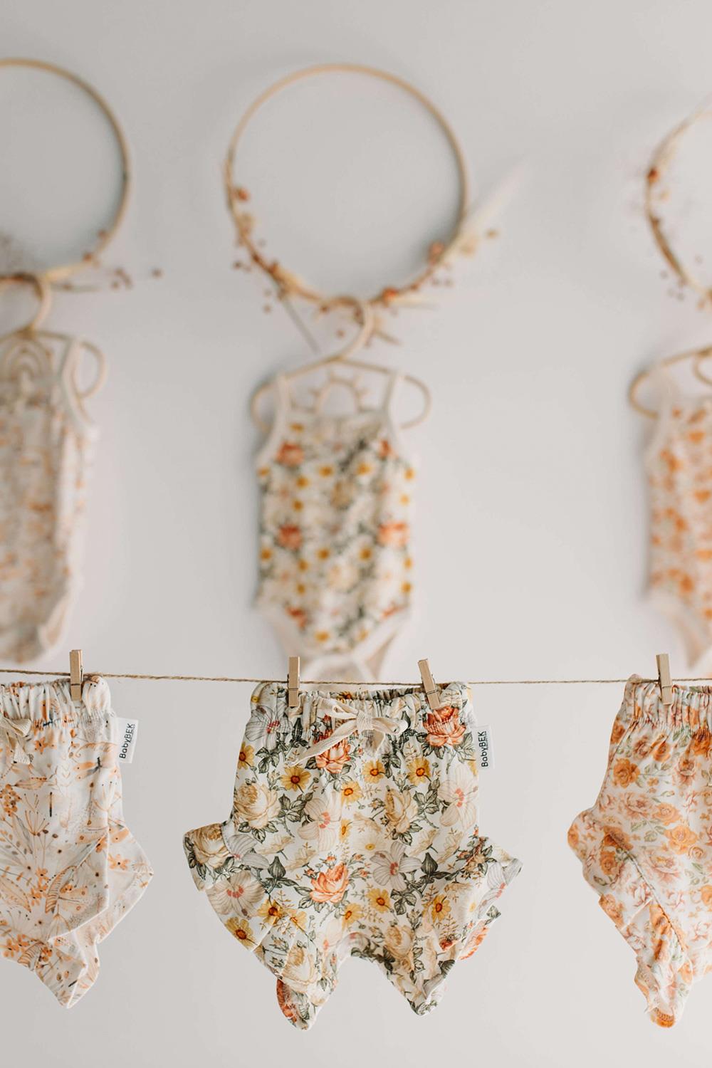 Babybek-Vintage Rose Şortlu Takım-Alt - Üst Takım-7-Milagron.com