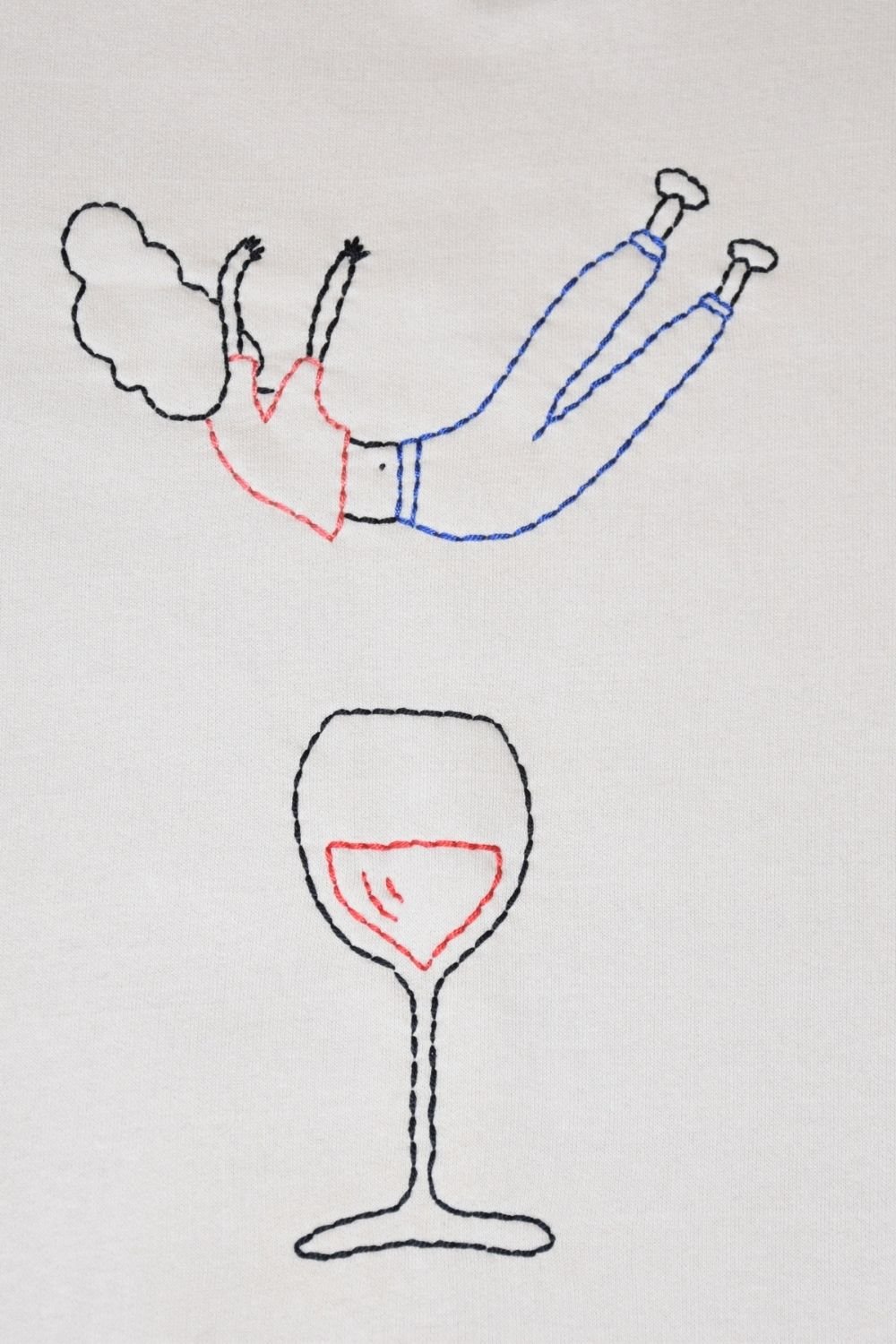 Bael İstanbul-Falling Into Wine Sweatshirt-Sweatshirts & Hoodies-4-Milagron.com