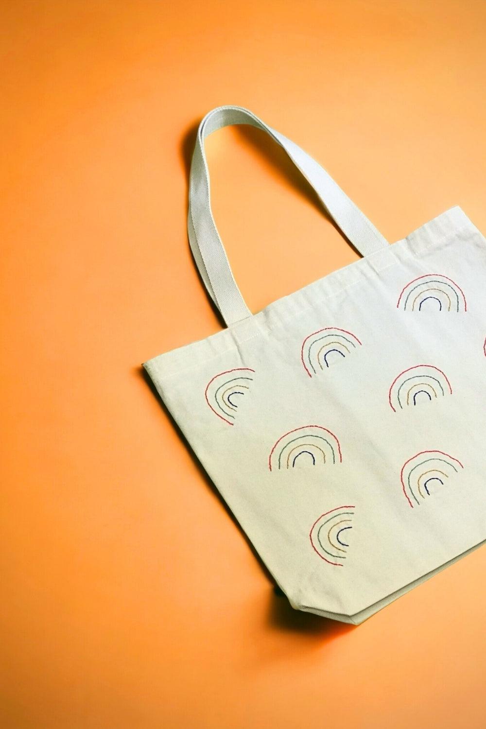 Bael İstanbul-Rainbow Large Tote Bag-Omuz Çantası-4-Milagron.com