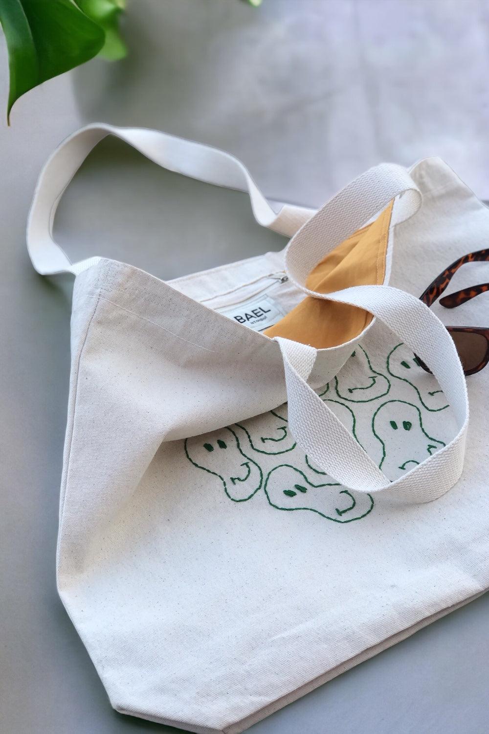 Bael İstanbul-Smile Large Tote Bag-Omuz Çantası-2-Milagron.com