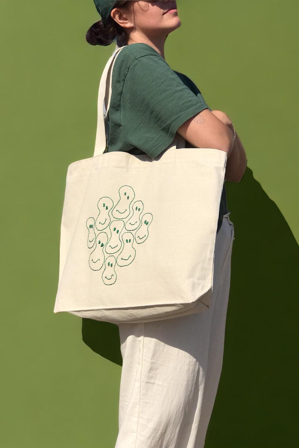 Bael İstanbul-Smile Large Tote Bag-Omuz Çantası-3-Milagron.com