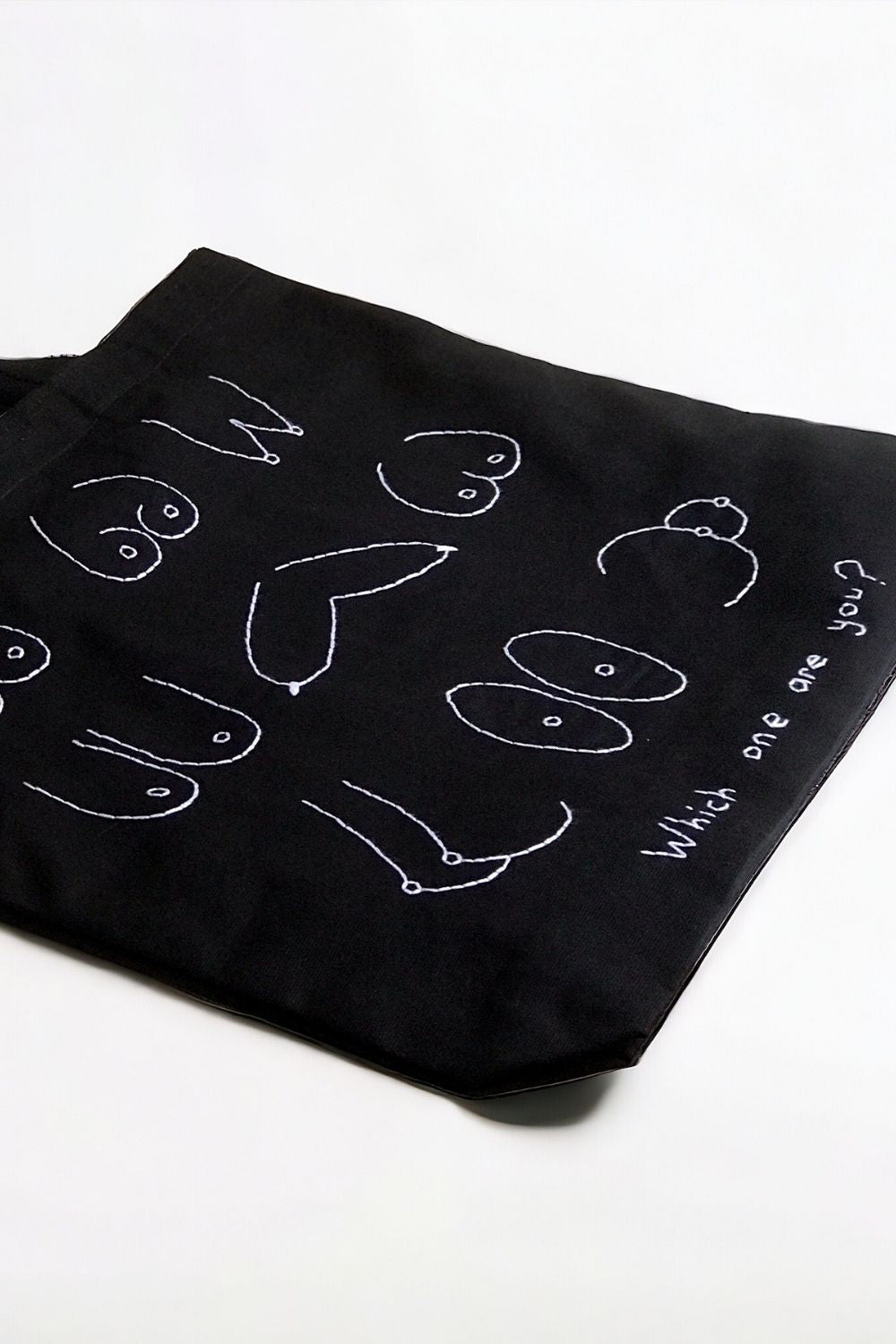 Bael İstanbul-Which One Are You Large Tote Bag Black-Omuz Çantası-6-Milagron.com