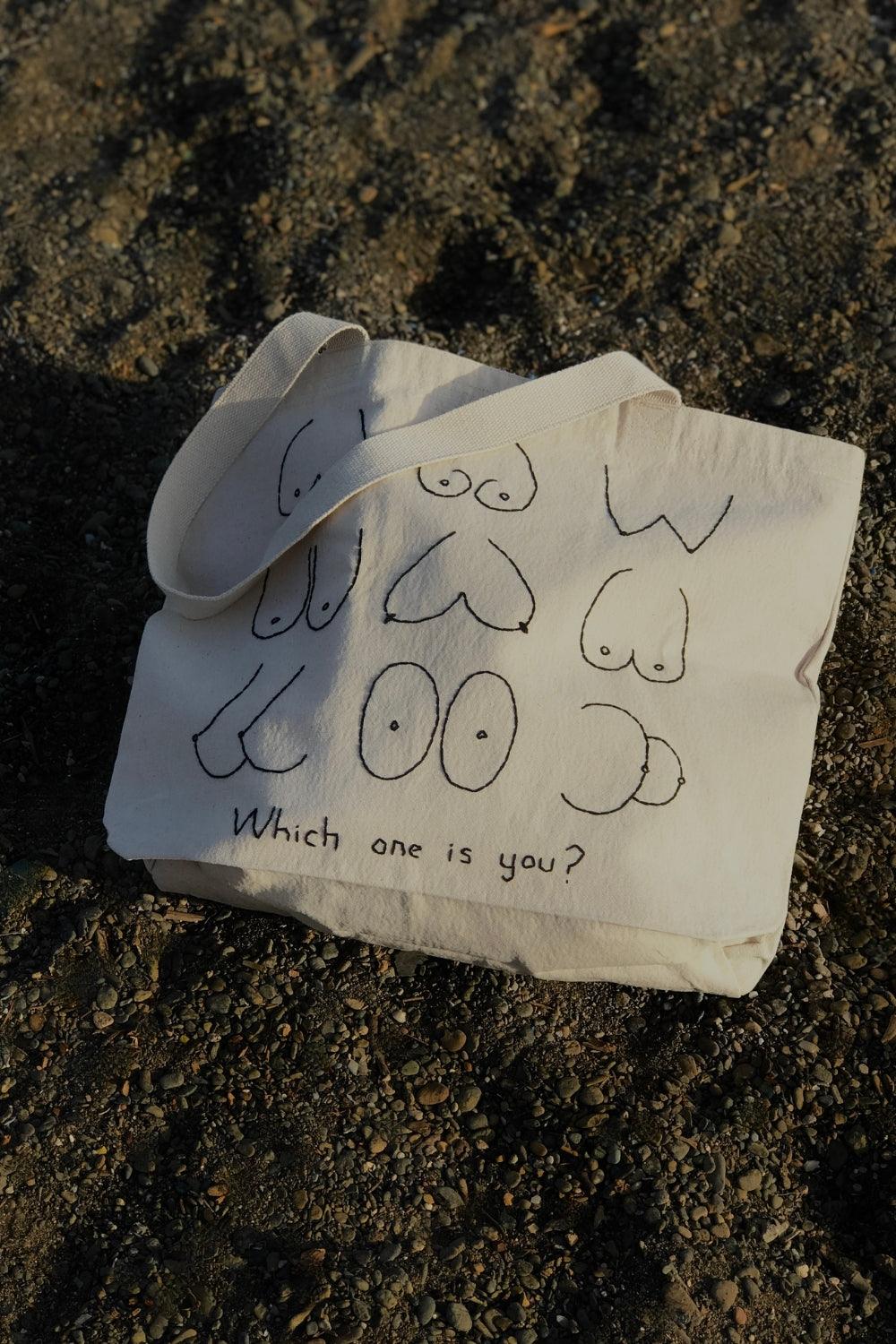 Bael İstanbul-Which One Are You Large Tote Bag-Omuz Çantası-4-Milagron.com