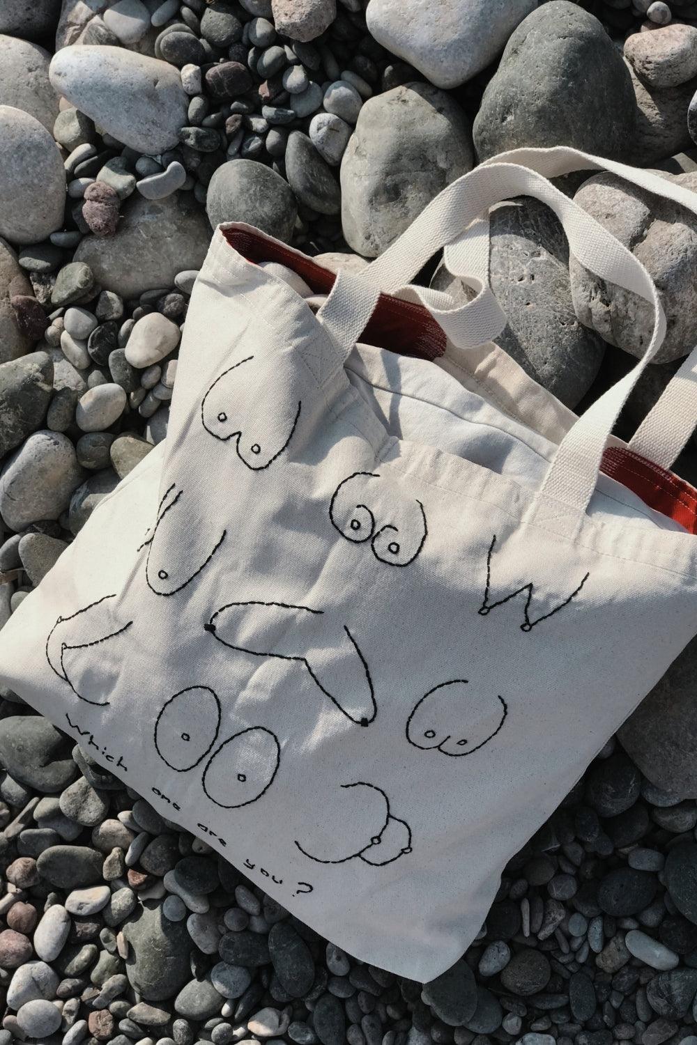 Bael İstanbul-Which One Are You Large Tote Bag-Omuz Çantası-6-Milagron.com