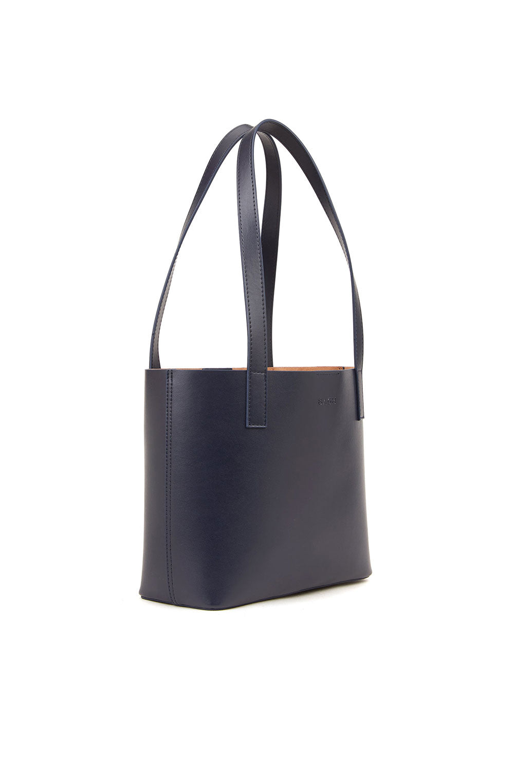 Bagh Collection-Mini Tote Bag In Dark Blue-Omuz Çantası-1-Milagron.com