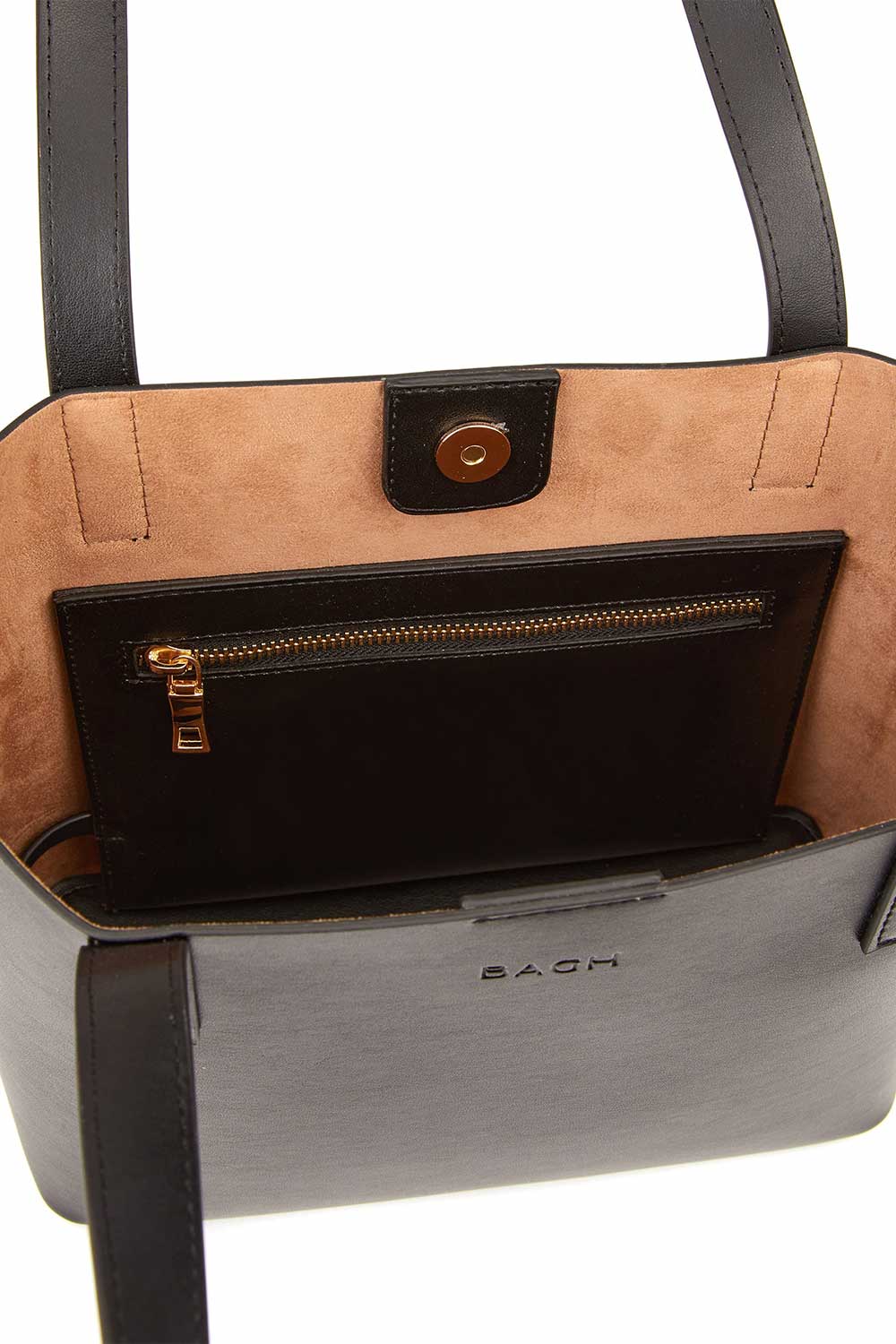 Bagh Collection-Mini Tote In Brown-Omuz Çantası-4-Milagron.com