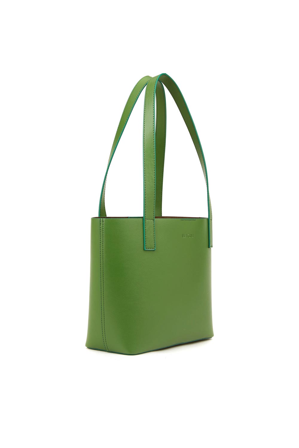Bagh Collection-Mini Tote In Grass Green-Omuz Çantası-3-Milagron.com