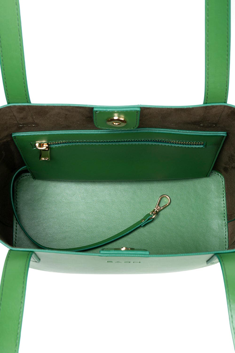 Bagh Collection-Mini Tote In Grass Green-Omuz Çantası-4-Milagron.com