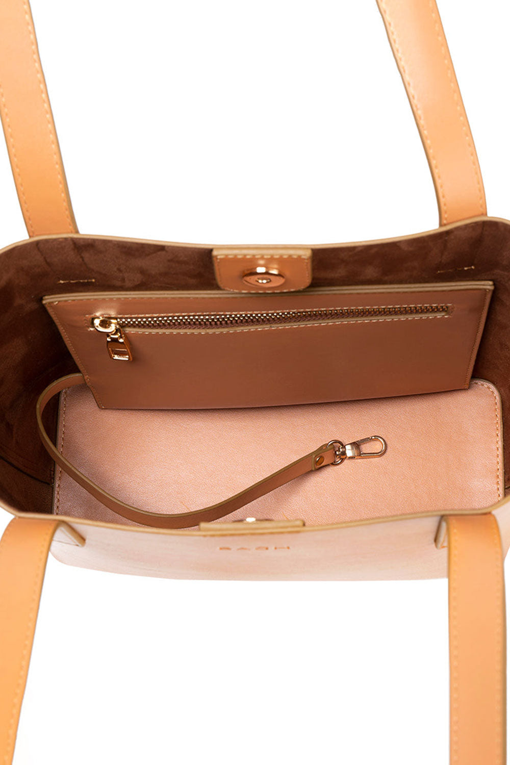 Bagh Collection-Mini Tote In Tan-Omuz Çantası-5-Milagron.com