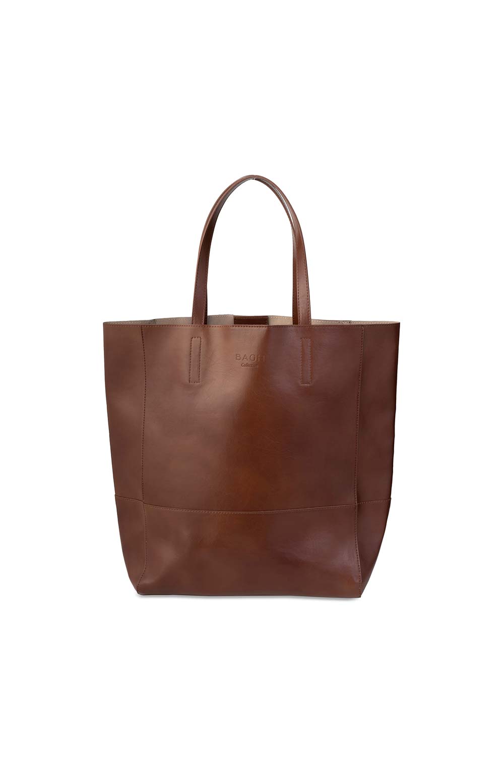 Bagh Collection-Olive Leather Handbag Brown-Omuz Çantası-1-Milagron.com