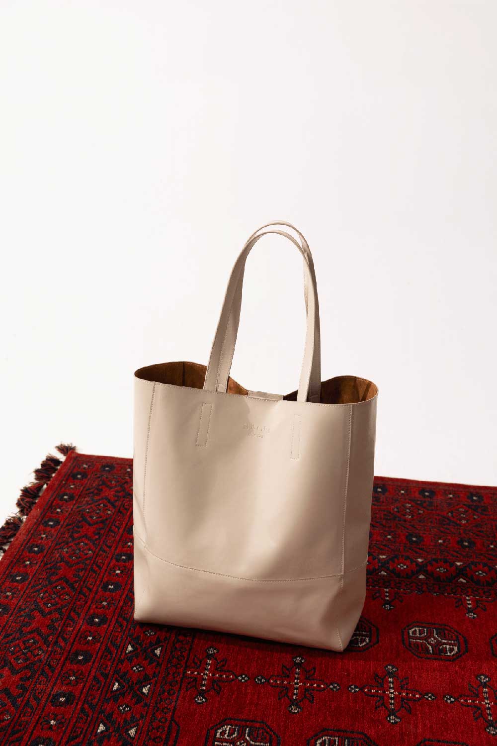 Bagh Collection-Olive Leather Handbag Cappuccino-Omuz Çantası-3-Milagron.com