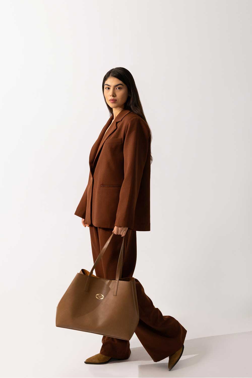 Bagh Collection-Suzi In Brown-Omuz Çantası-2-Milagron.com