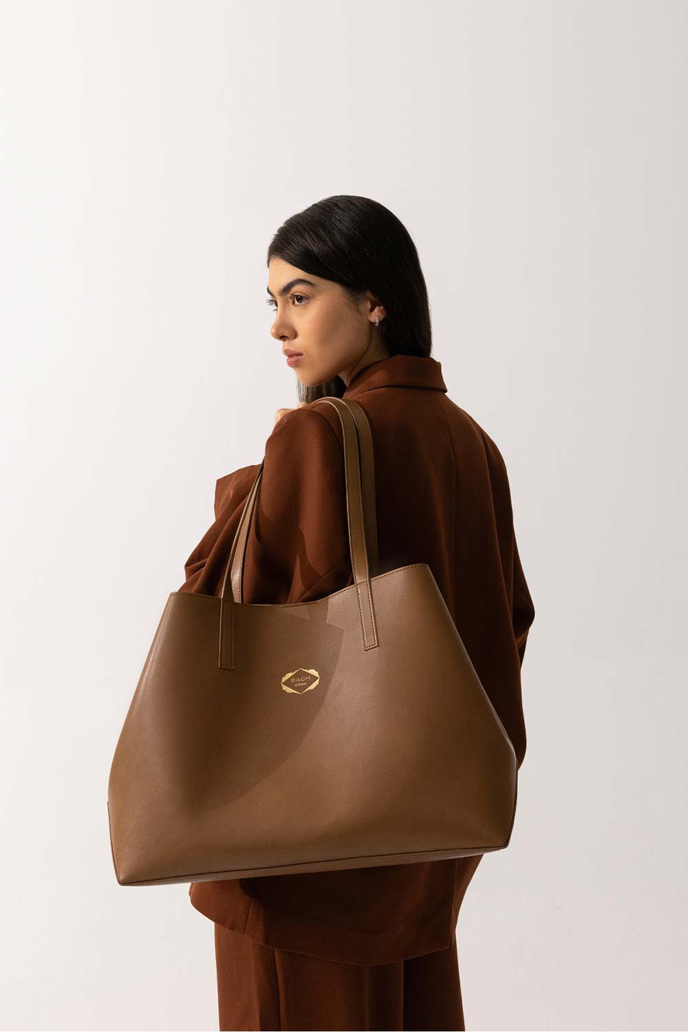 Bagh Collection-Suzi In Brown-Omuz Çantası-3-Milagron.com