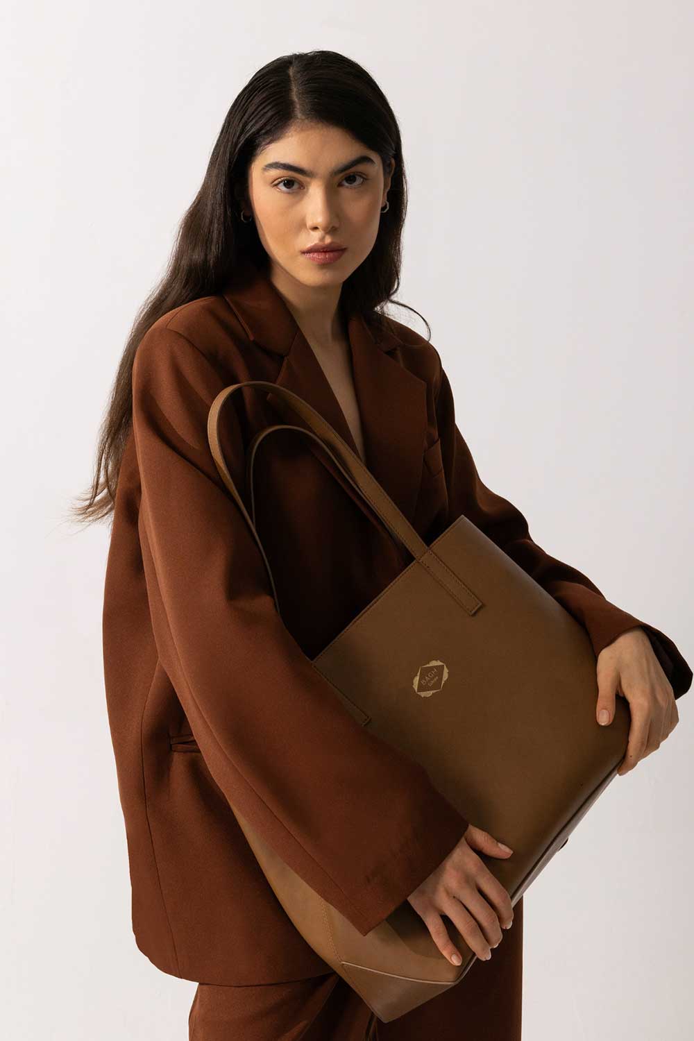 Bagh Collection-Suzi In Brown-Omuz Çantası-4-Milagron.com