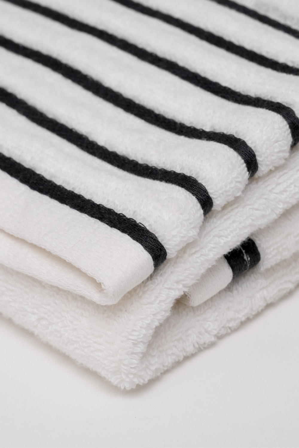 Balme-Rainbow Antrasit Çizgili Yüz Havlusu-Havlu & Peştamal-3-Milagron.com