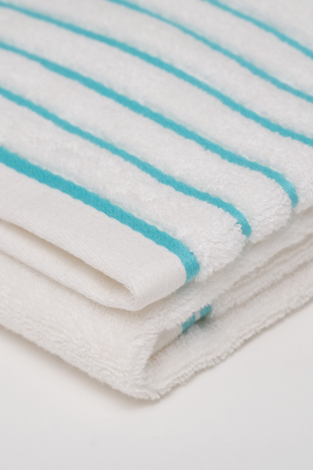 Balme-Rainbow Turkuaz Çizgili Yüz Havlusu-Havlu & Peştamal-1-Milagron.com