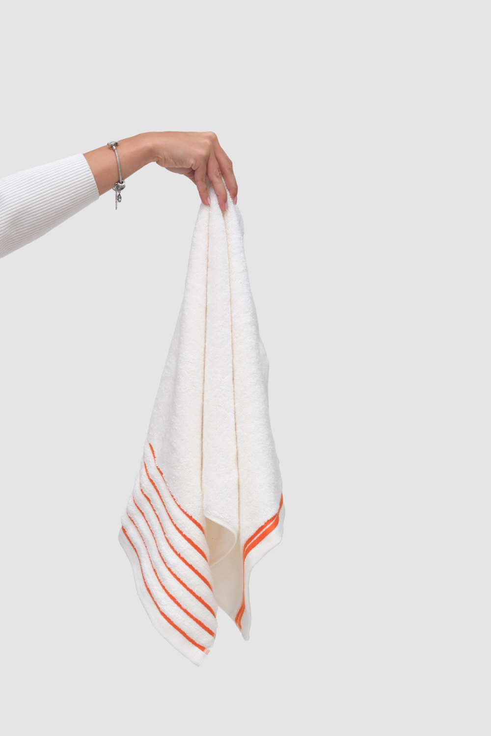 Balme-Rainbow Turuncu Çizgili Yüz Havlusu-Havlu & Peştamal-3-Milagron.com