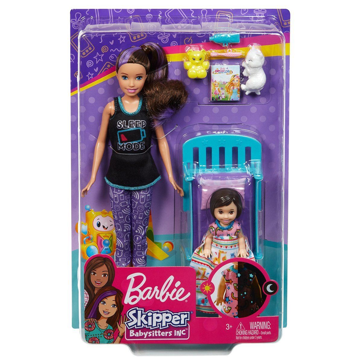Barbie-Barbie Bebek Bakıcısı Bebeği Ve Aksesuarları Oyun Seti-Oyuncak Bebek ve Oyun Setleri-1-Milagron.com