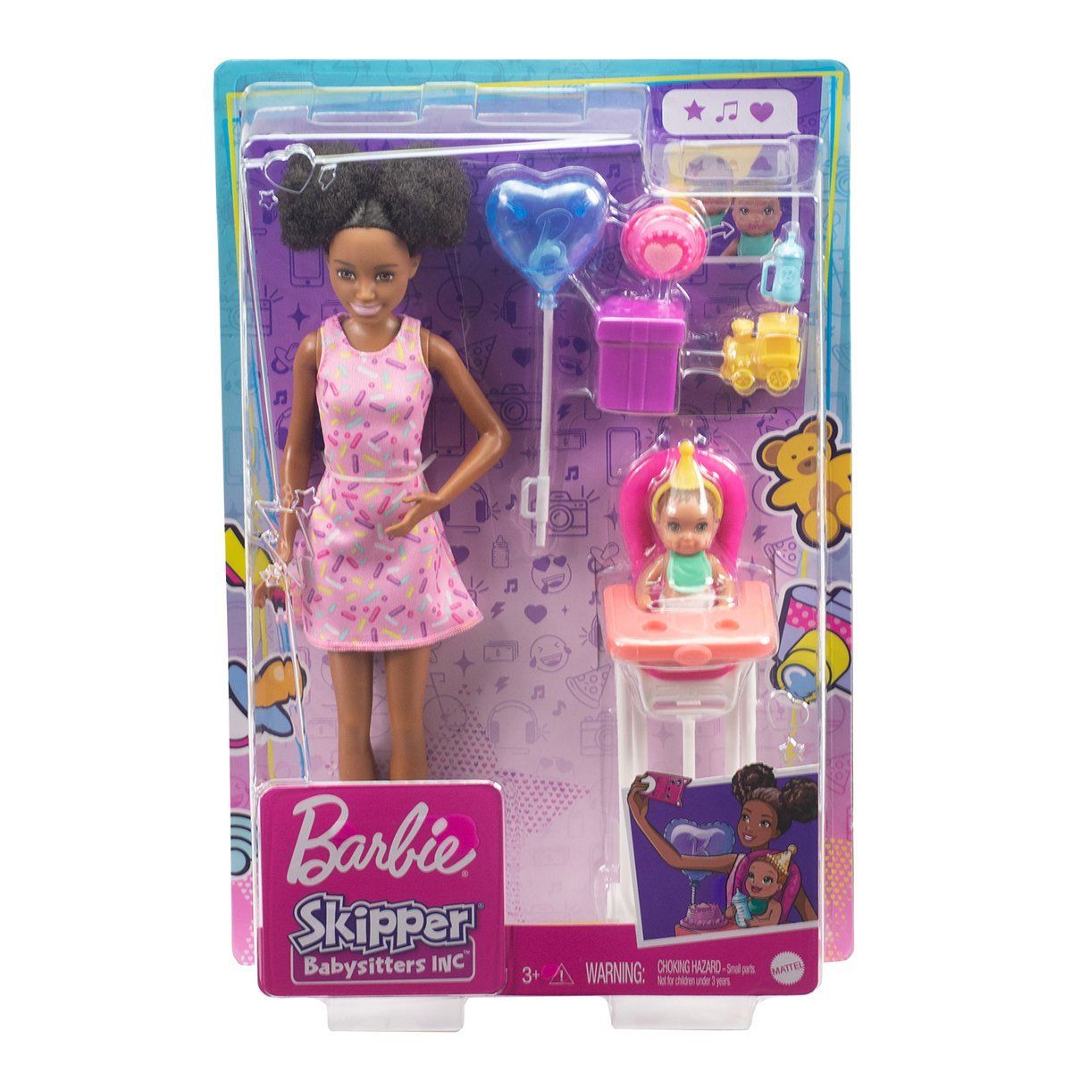 Barbie-Barbie Bebek Bakıcısı Bebeği Ve Aksesuarları Oyun Seti-Oyuncak Bebek ve Oyun Setleri-2-Milagron.com
