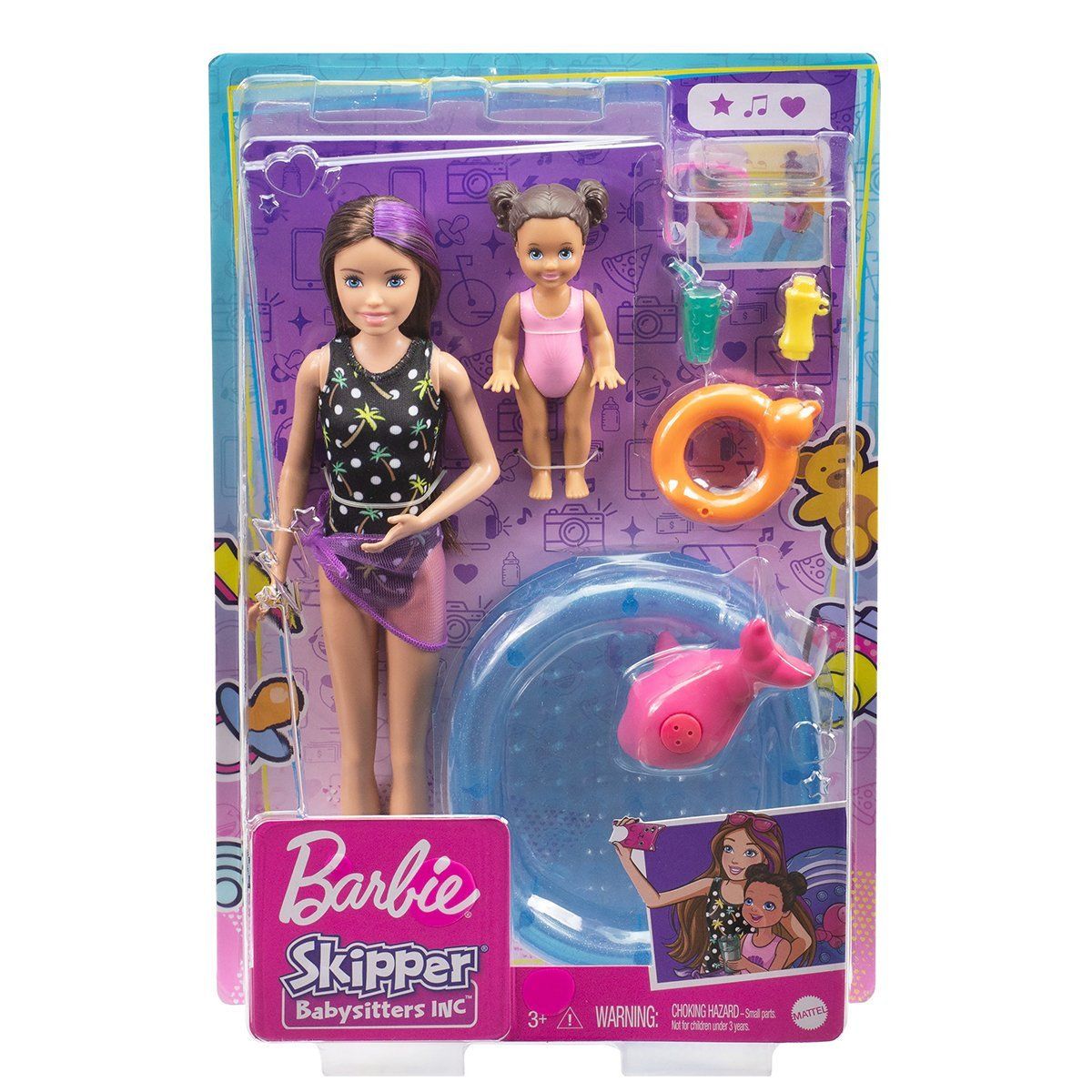 Barbie-Barbie Bebek Bakıcısı Bebeği Ve Aksesuarları Oyun Seti-Oyuncak Bebek ve Oyun Setleri-4-Milagron.com