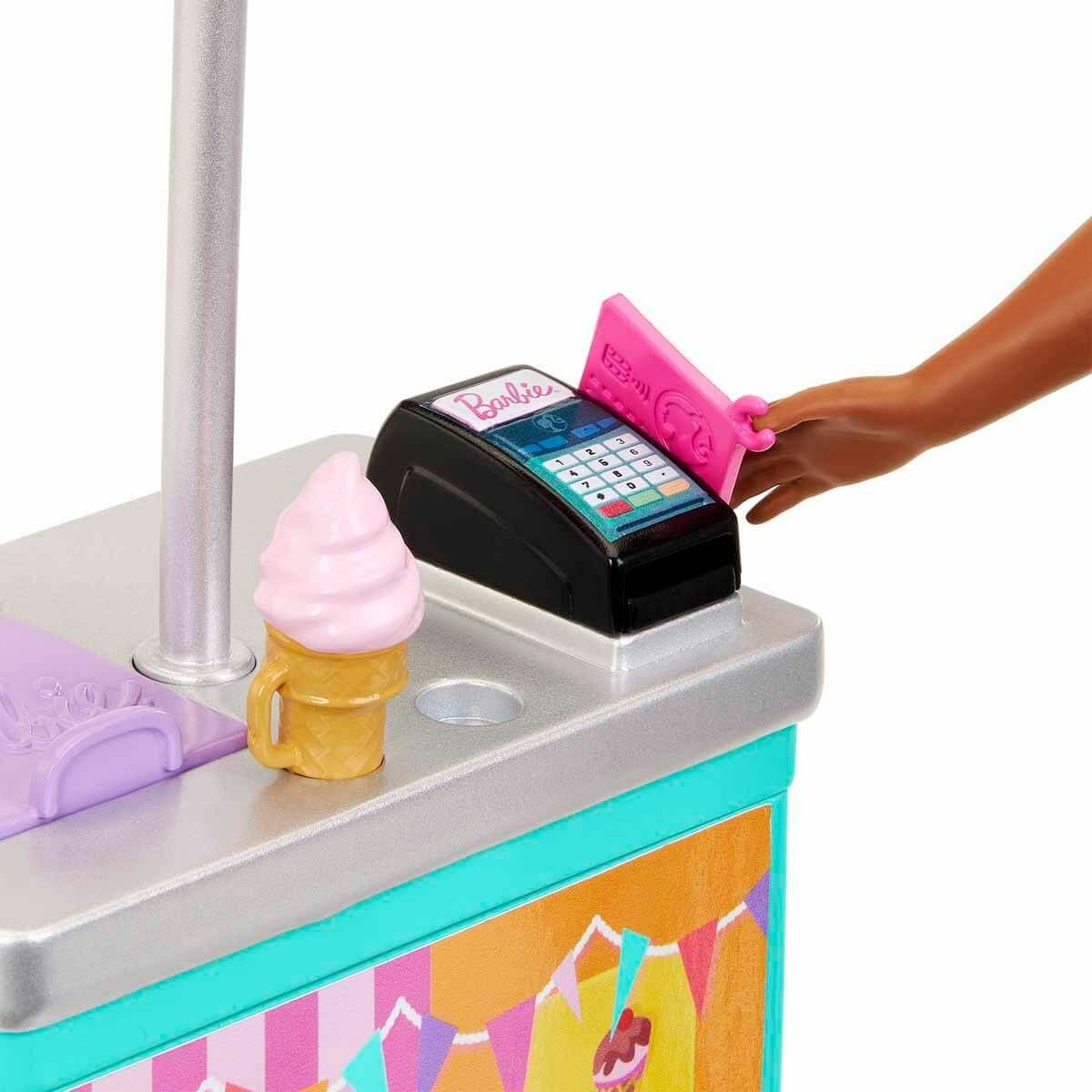 Barbie-Barbie Brooklyn Ve Malibu'nun Sahildeki Yiyecek Standı-Oyuncak Bebek ve Oyun Setleri-3-Milagron.com