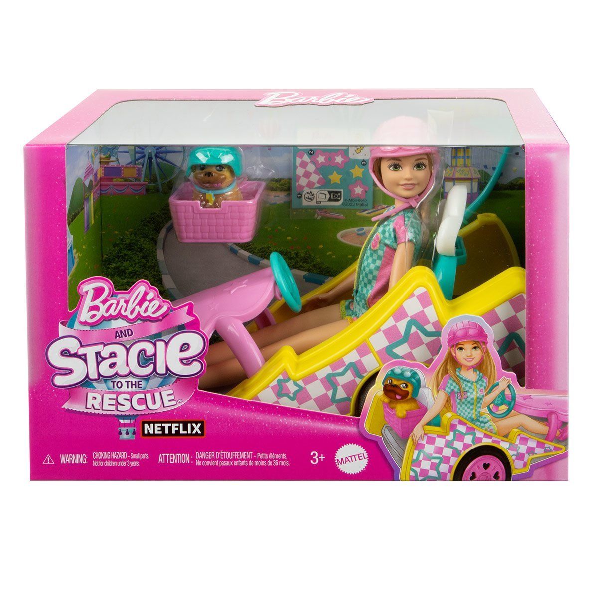 Barbie-Barbie Stacie Go Kart Yapıyor Oyun Seti Barbie And Stacie To The Rescue-Oyuncak Bebek ve Oyun Setleri-1-Milagron.com