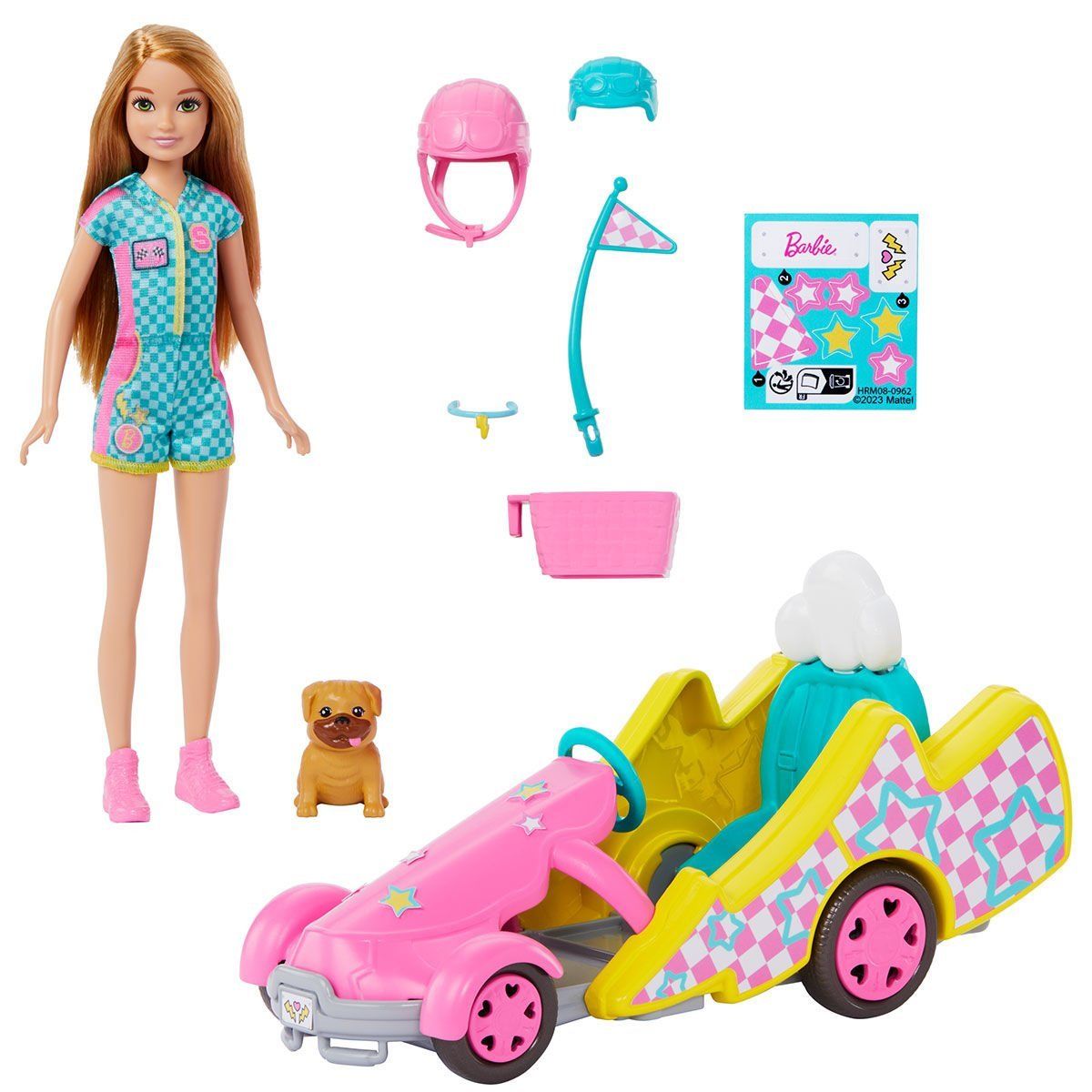 Barbie-Barbie Stacie Go Kart Yapıyor Oyun Seti Barbie And Stacie To The Rescue-Oyuncak Bebek ve Oyun Setleri-2-Milagron.com