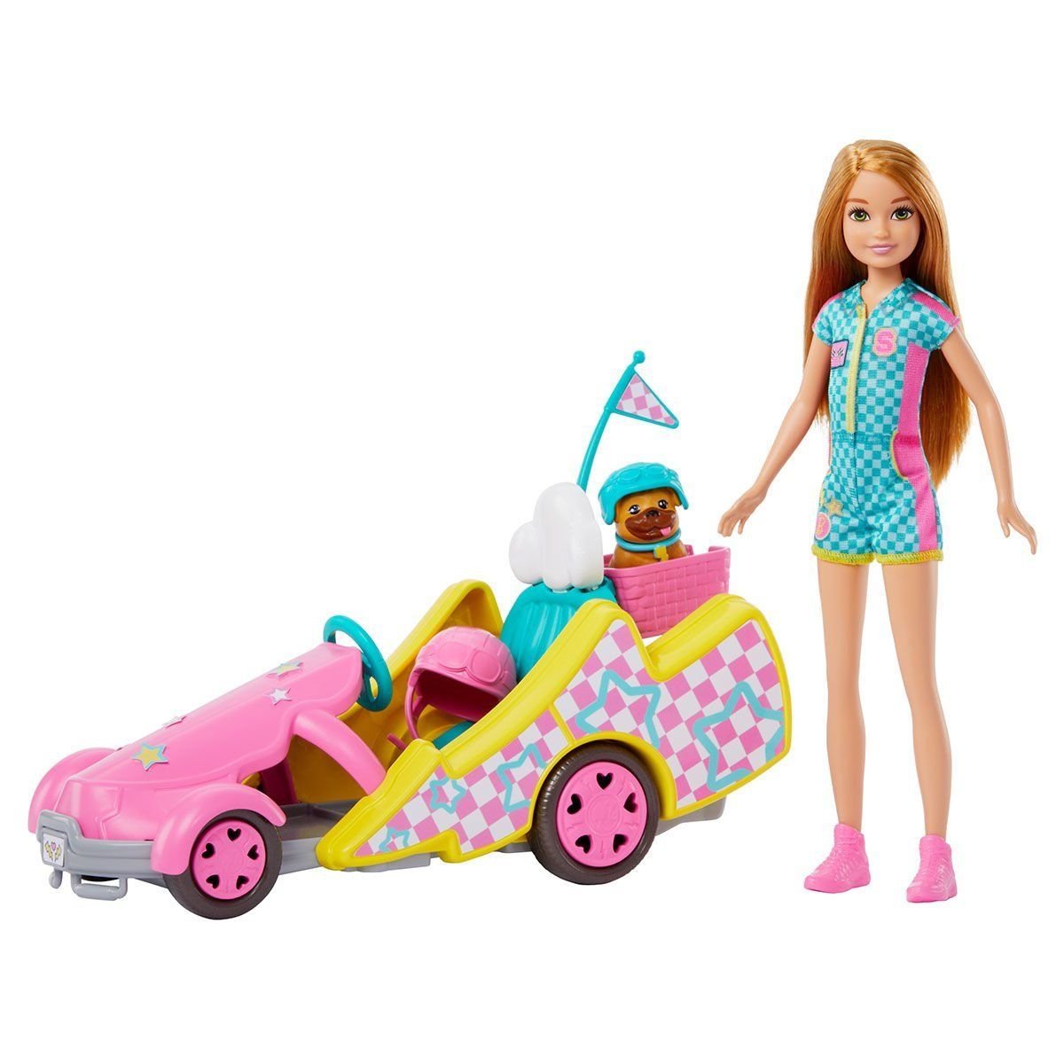Barbie-Barbie Stacie Go Kart Yapıyor Oyun Seti Barbie And Stacie To The Rescue-Oyuncak Bebek ve Oyun Setleri-6-Milagron.com