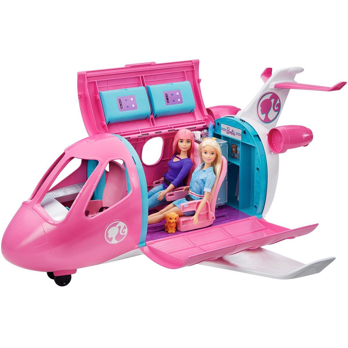 Barbie-Gdg76 Barbie'nin Pembe Uçağı-Oyuncak Bebek ve Oyun Setleri-2-Milagron.com