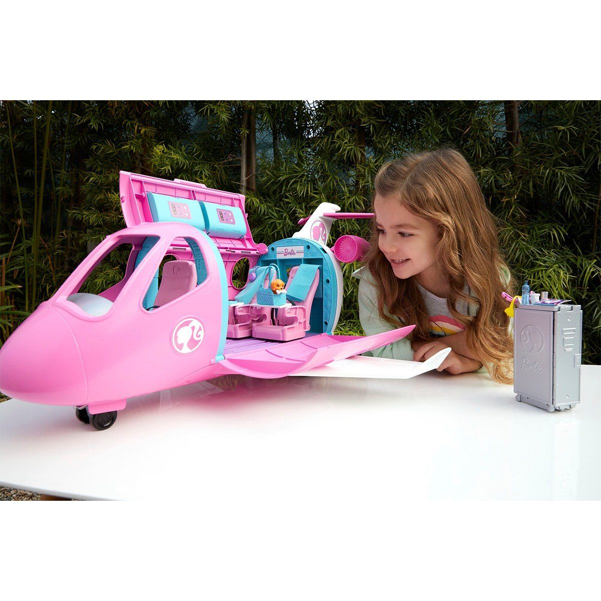 Barbie-Gdg76 Barbie'nin Pembe Uçağı-Oyuncak Bebek ve Oyun Setleri-4-Milagron.com