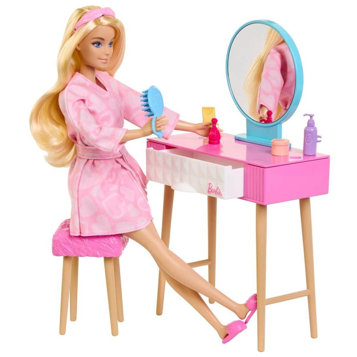 Barbie-Hpt55 Barbienin Yatak Odası Oyun Seti-Oyuncak Bebek ve Oyun Setleri-6-Milagron.com
