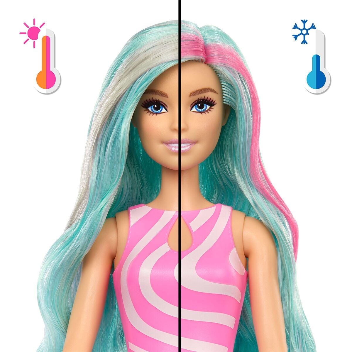 Jkf62 Barbie Pop Reveal Sürpriz Bebek - Mavi Saçlı