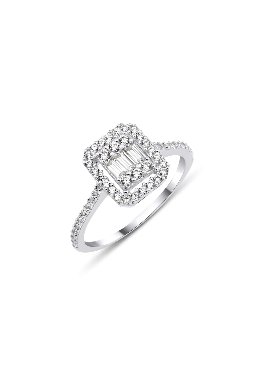 Başbuğ Mücevher-14 Ayar Altın Baget Yüzük-Yüzük-1-Milagron.com