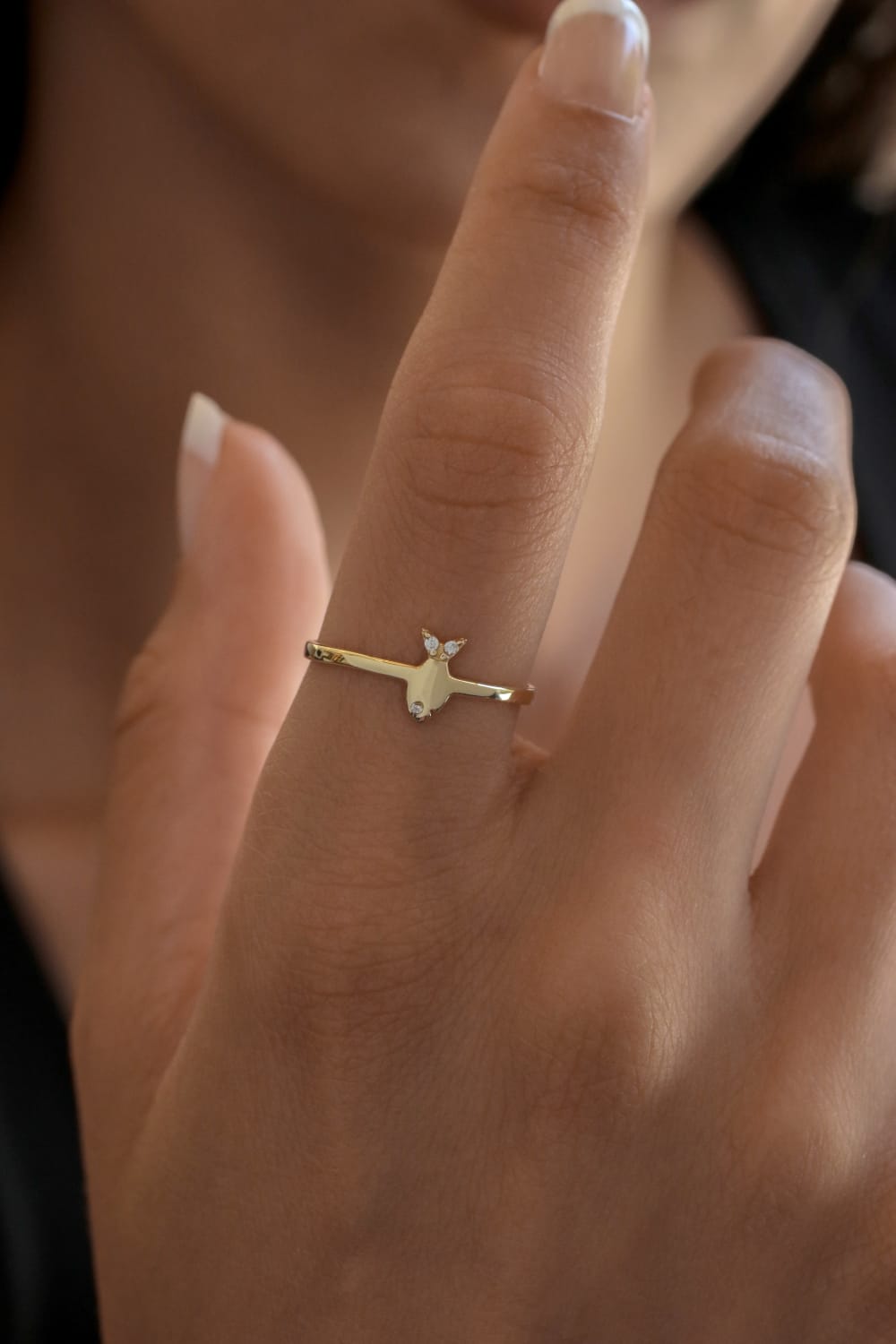 Başbuğ Mücevher-14 Ayar Altın Balık Yüzük-Yüzük-1-Milagron.com