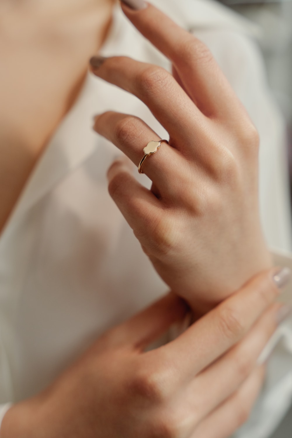 Başbuğ Mücevher-14 Ayar Altın Bulut Yüzük-Yüzük-2-Milagron.com