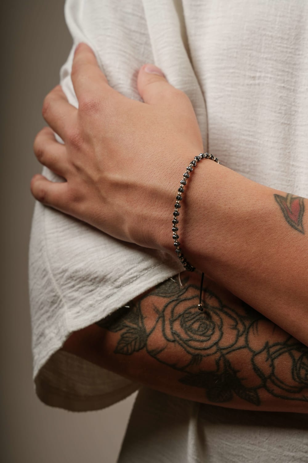 Başbuğ Mücevher-14 Ayar Altın Dorikalı Hematit Bileklik-Bileklik-2-Milagron.com