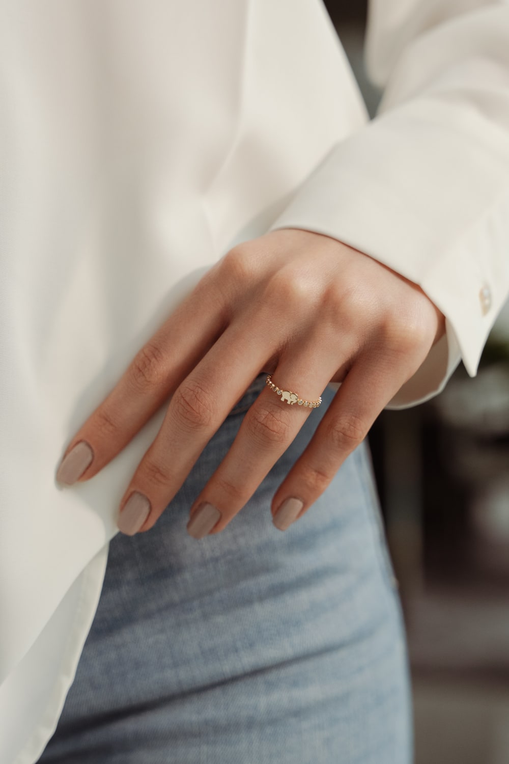 Başbuğ Mücevher-14 Ayar Altın Taşlı Yüzük-Yüzük-1-Milagron.com