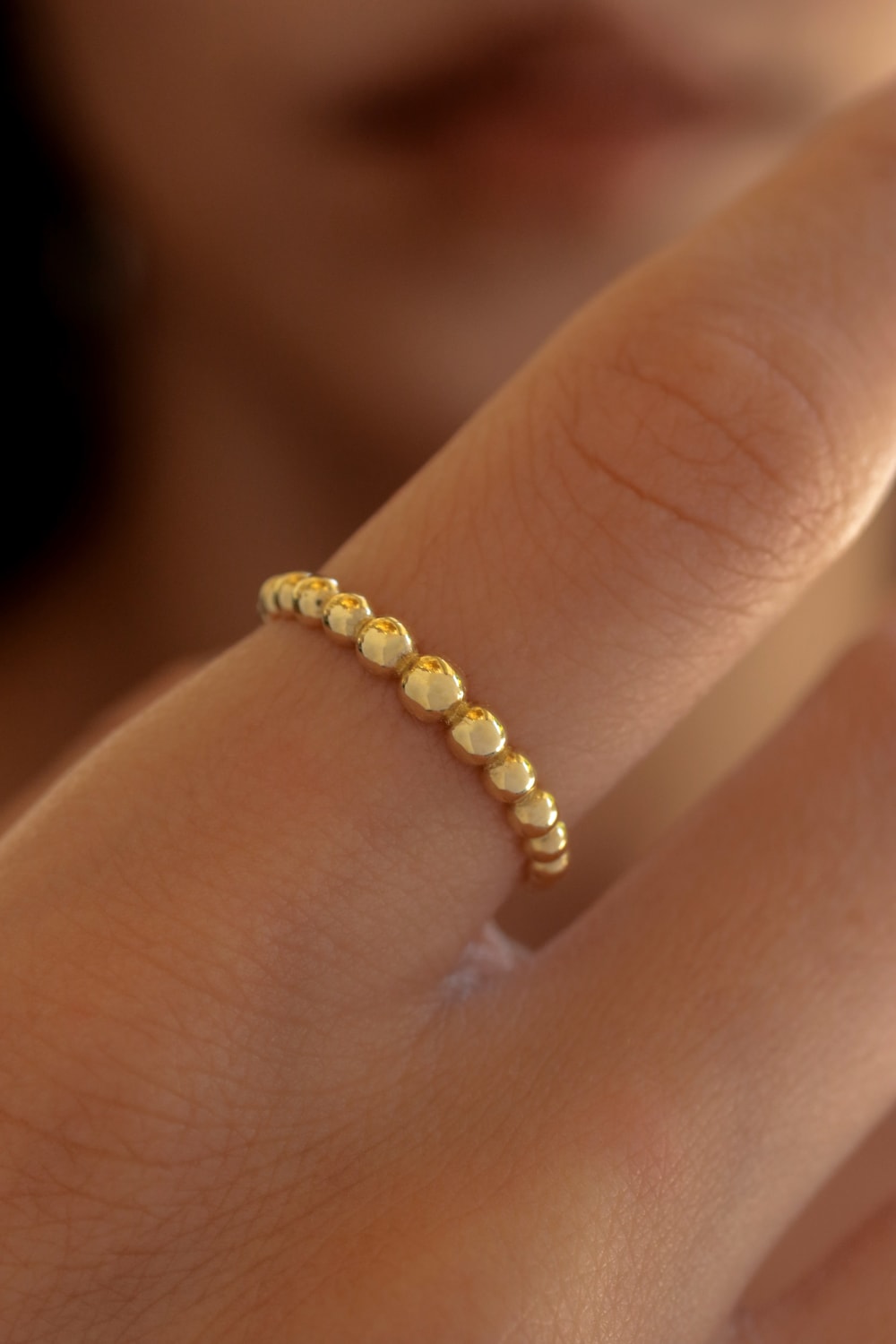 Başbuğ Mücevher-14 Ayar Altın Topçuklu Yüzük-Yüzük-1-Milagron.com