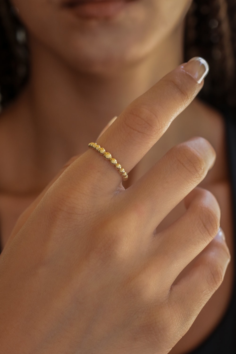 Başbuğ Mücevher-14 Ayar Altın Topçuklu Yüzük-Yüzük-2-Milagron.com