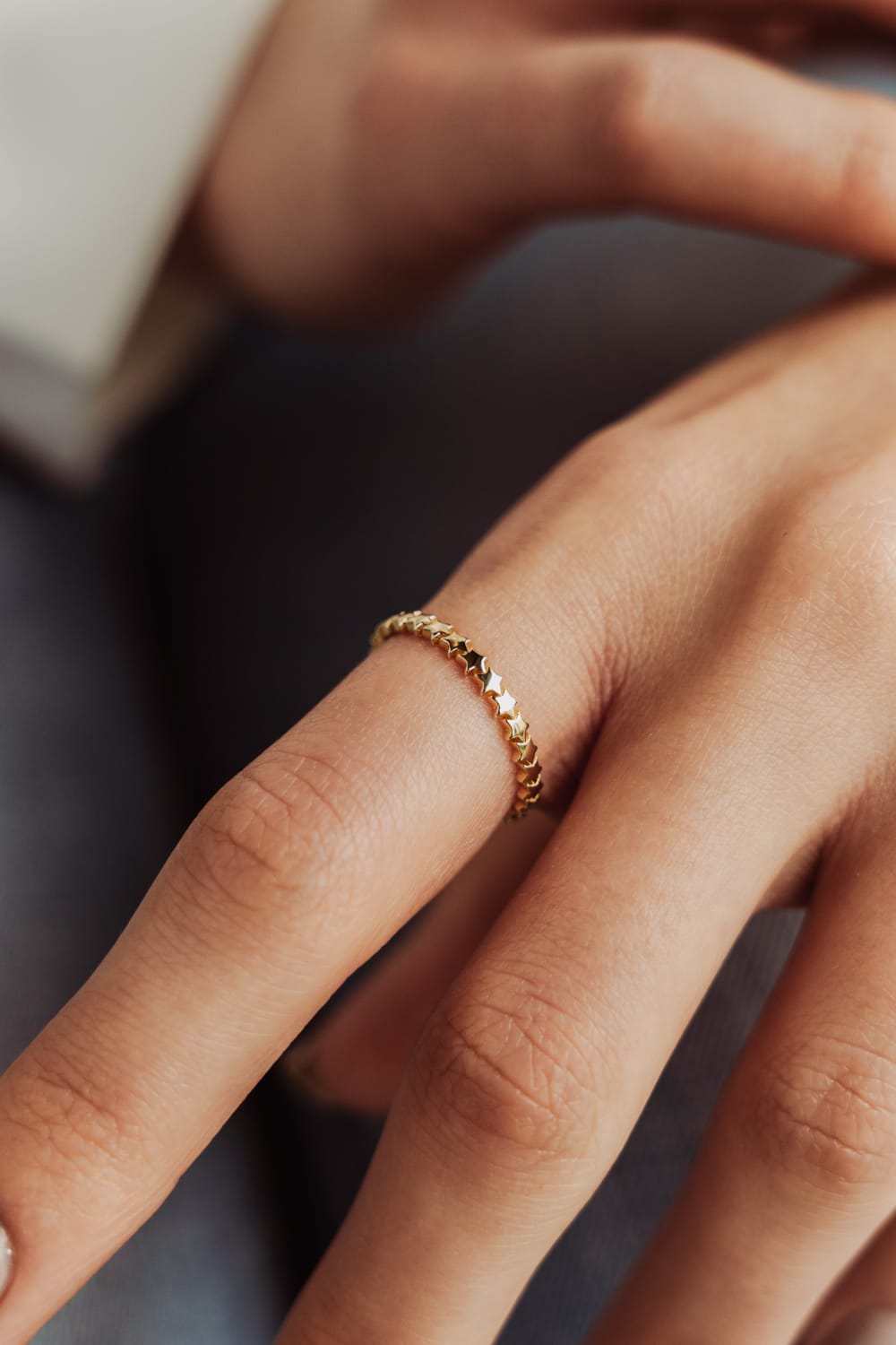 Başbuğ Mücevher-14 Ayar Altın Yıldızseli Yüzük-Yüzük-1-Milagron.com