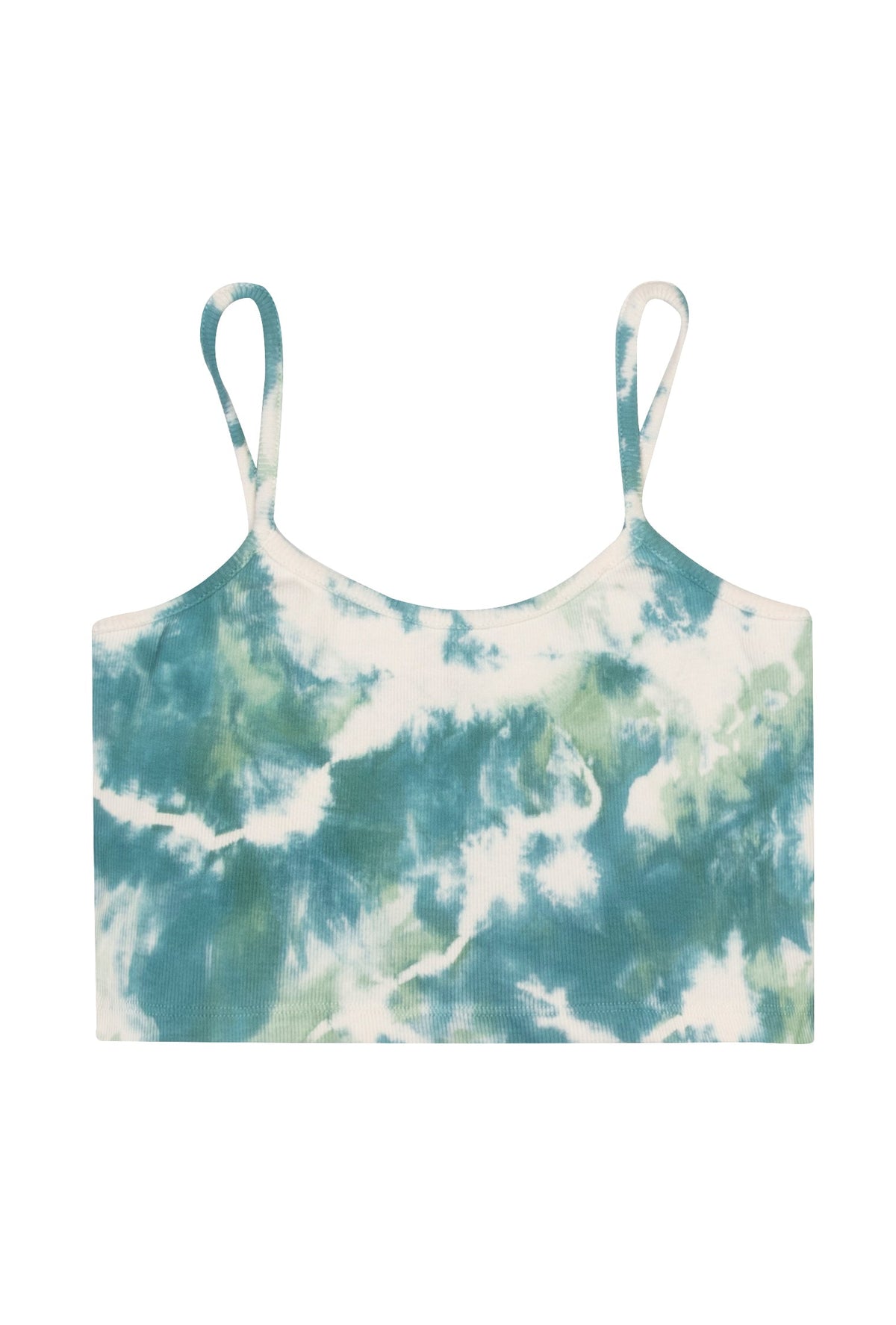 Batik Tank Top - Yeşil/Beyaz