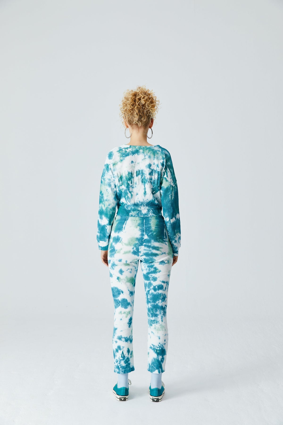 Batik Sweatshirt - Beyaz/Yeşil